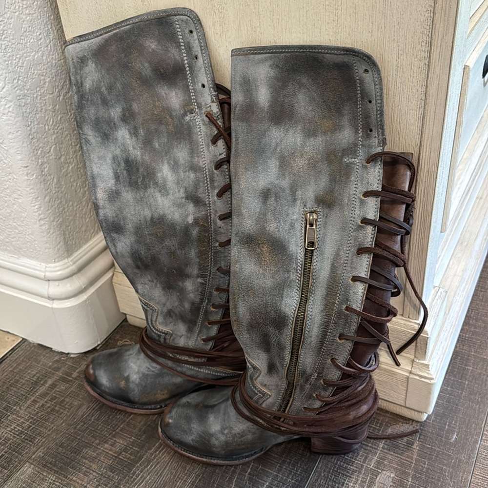 Grey Freebird tall boot